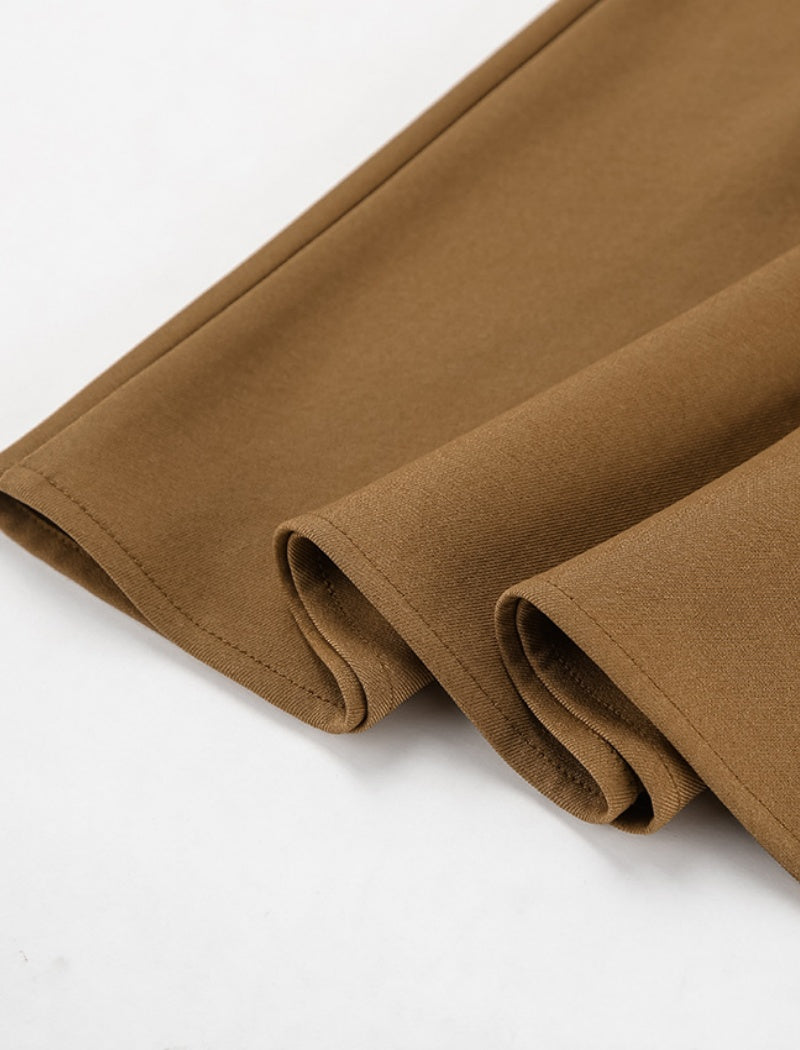 High-Waisted Fishtail Midi Skirt