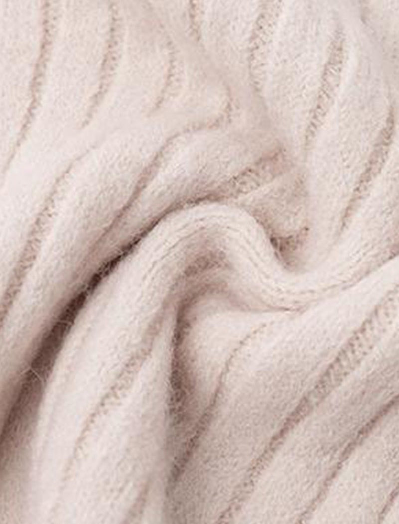 Ribbed Knit Top and Skirt Set