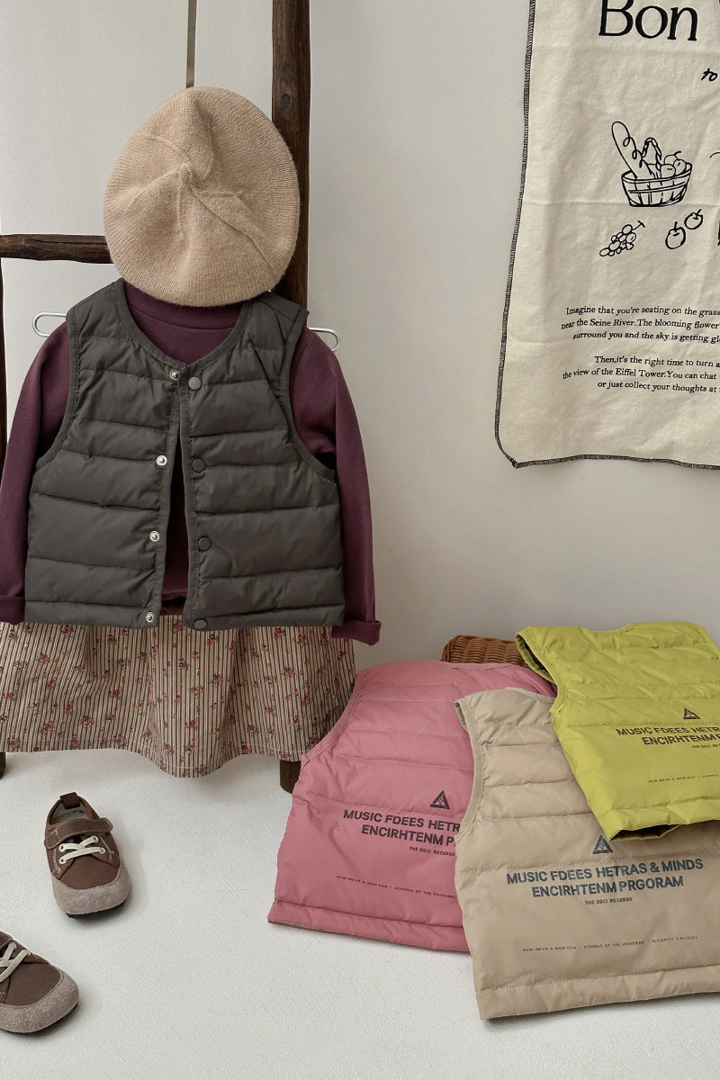 Sleeveless Quilted Vest (Kids)