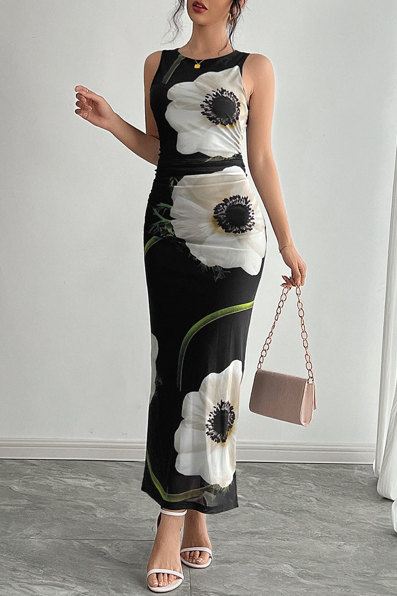 Floral Maxi Casual Dress