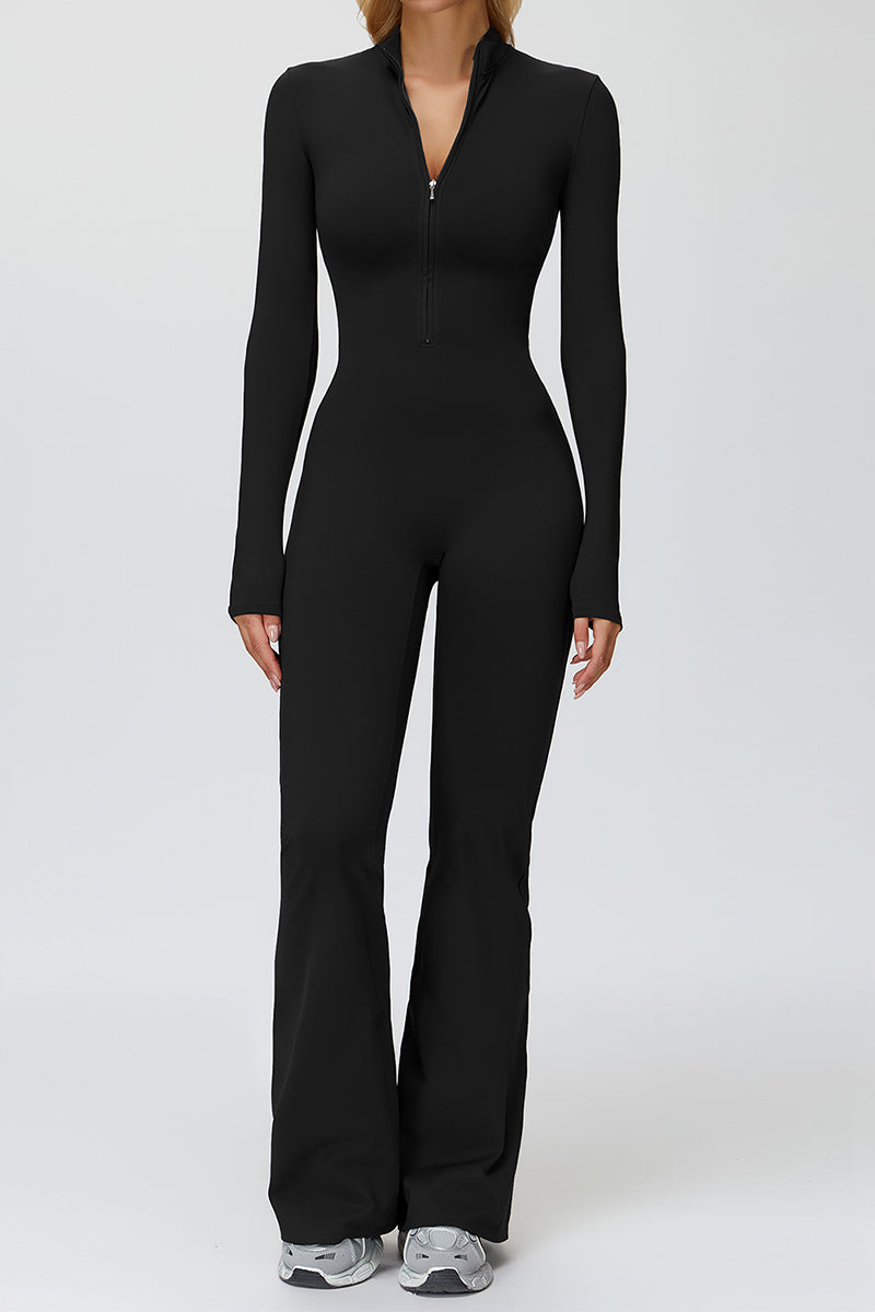 Sleek Zip-Front Jumpsuit