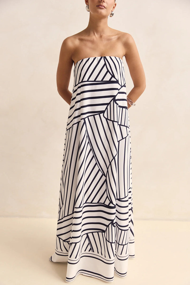Strapless Flowy Sundress