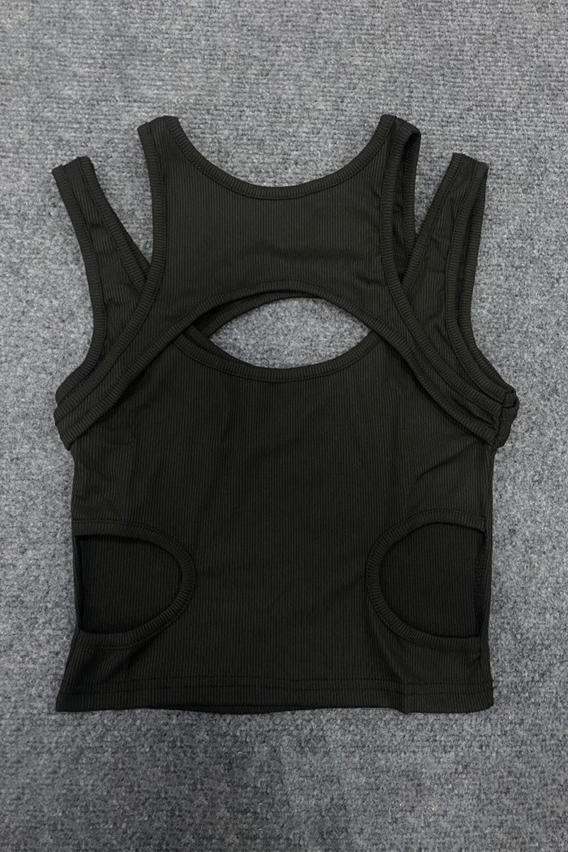Cut-Out Design Tank Top