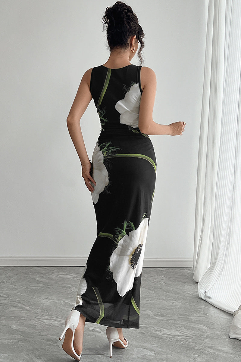 Floral Maxi Casual Dress