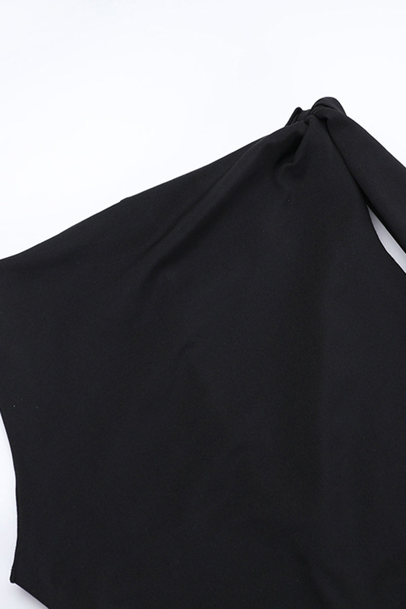 Asymmetrical Sleeve Maxi Night Out Dress