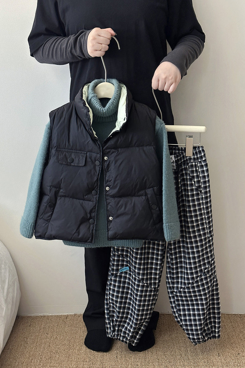 Buttoned Quilted Vest (Kids)