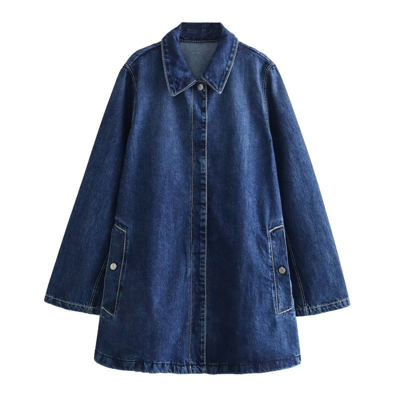 Classic Denim Long Jacket