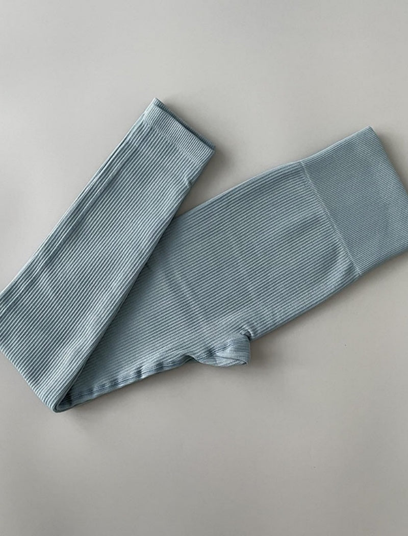 High-Waisted Ribbed Leggings