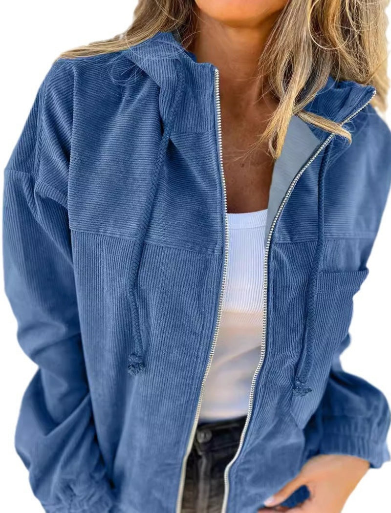 Zip-Up Casual Hoodie Jacket
