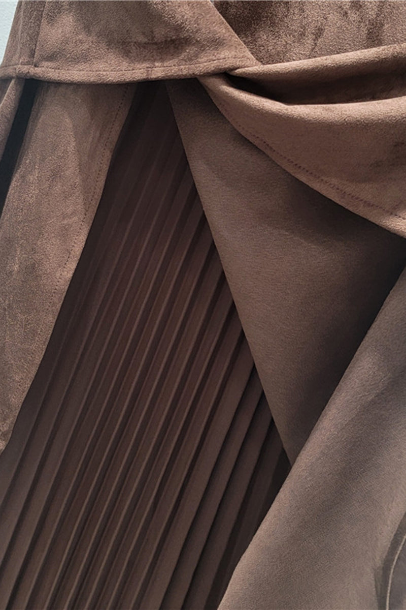 Layered Asymmetrical Midi Skirt