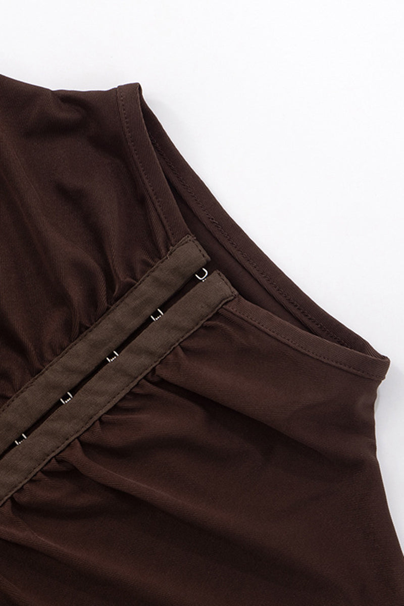 Ruched Front Sleeveless Tank Top