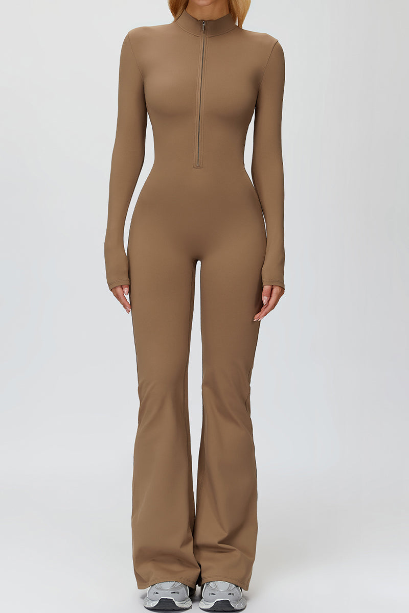 Sleek Zip-Front Jumpsuit