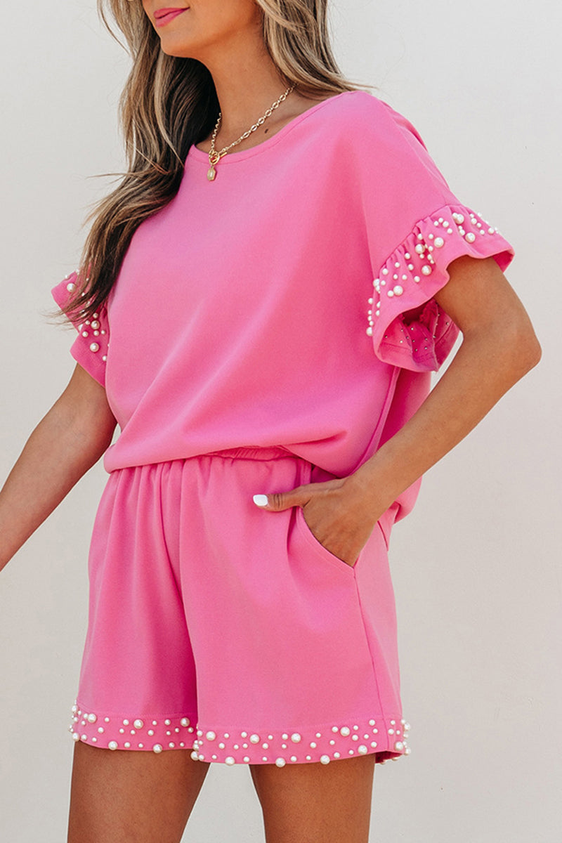 Lace Trim Lounge Set