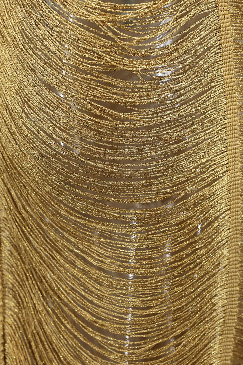 Shimmer Fringe Bodycon Dress
