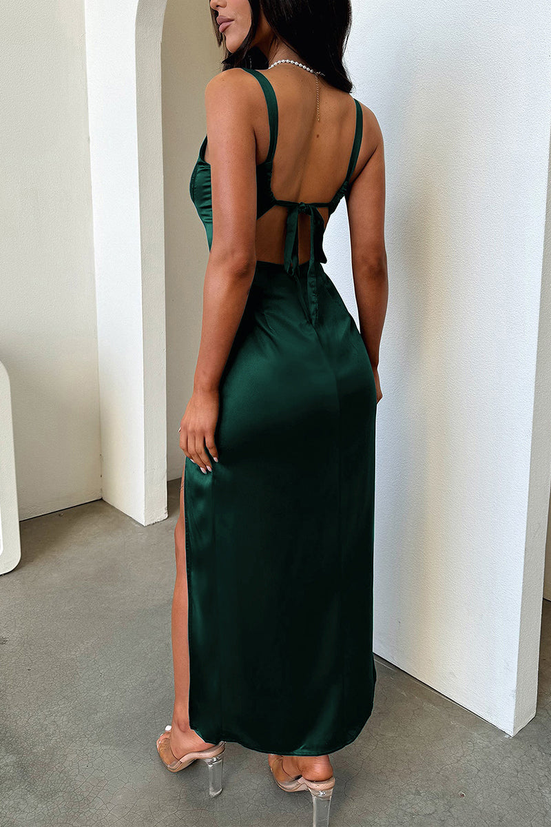 Lace Trim Sleeveless Bodycon Dress