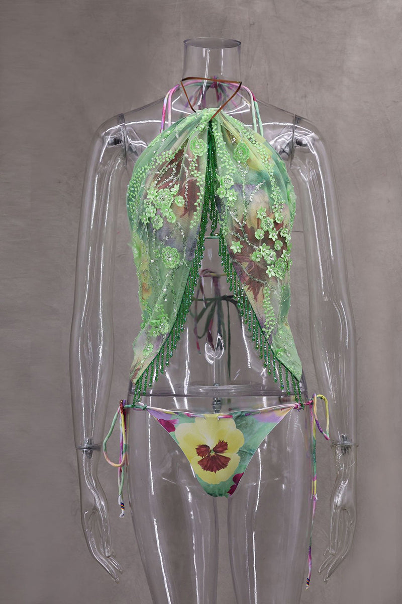 Tropical Triangle Bikini Set