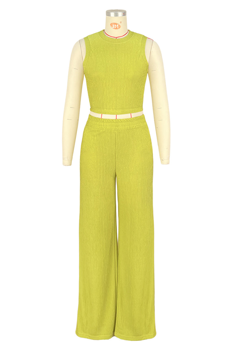 Sleeveless Knit Lounge Set