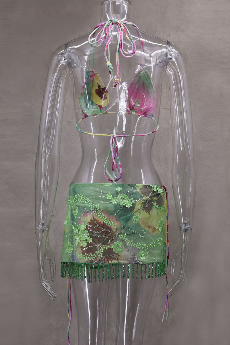 Tropical Triangle Bikini Set