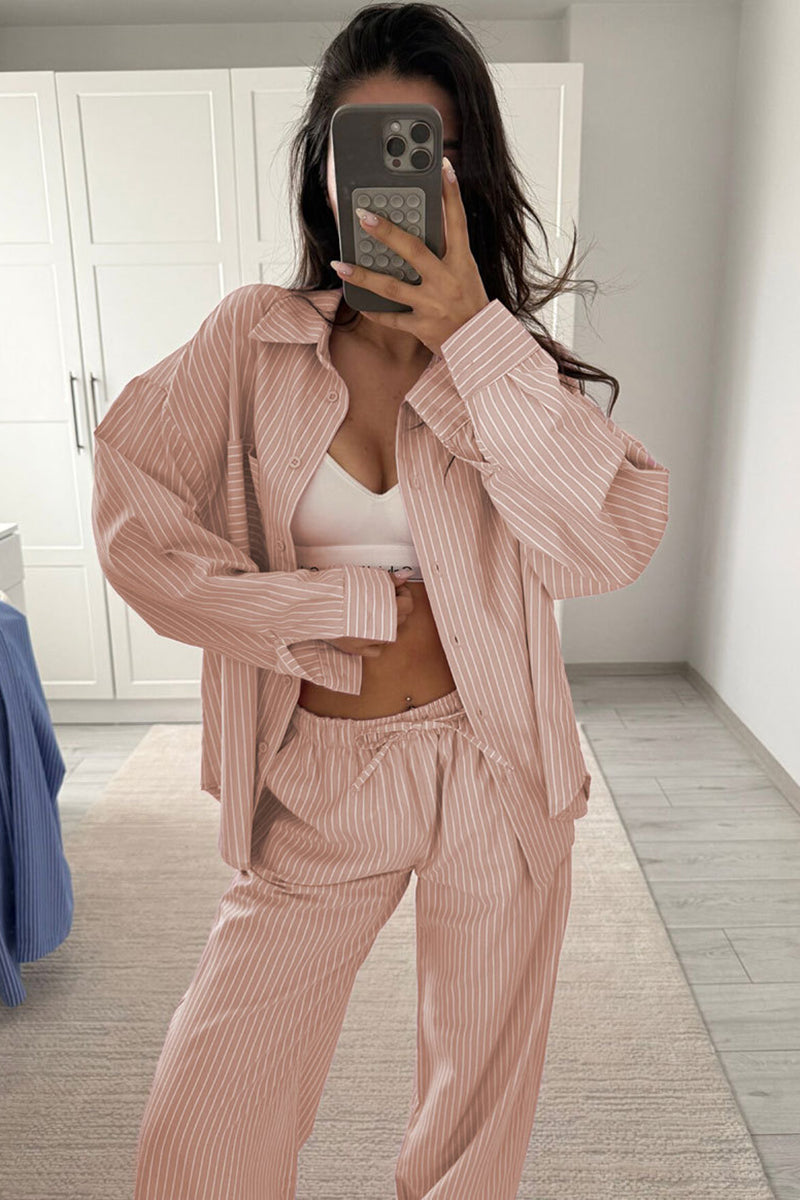 Relaxed Striped Lounge Set