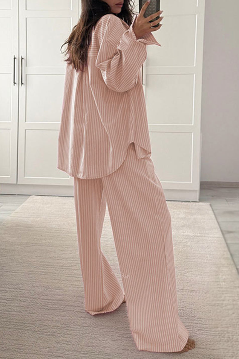 Relaxed Striped Lounge Set