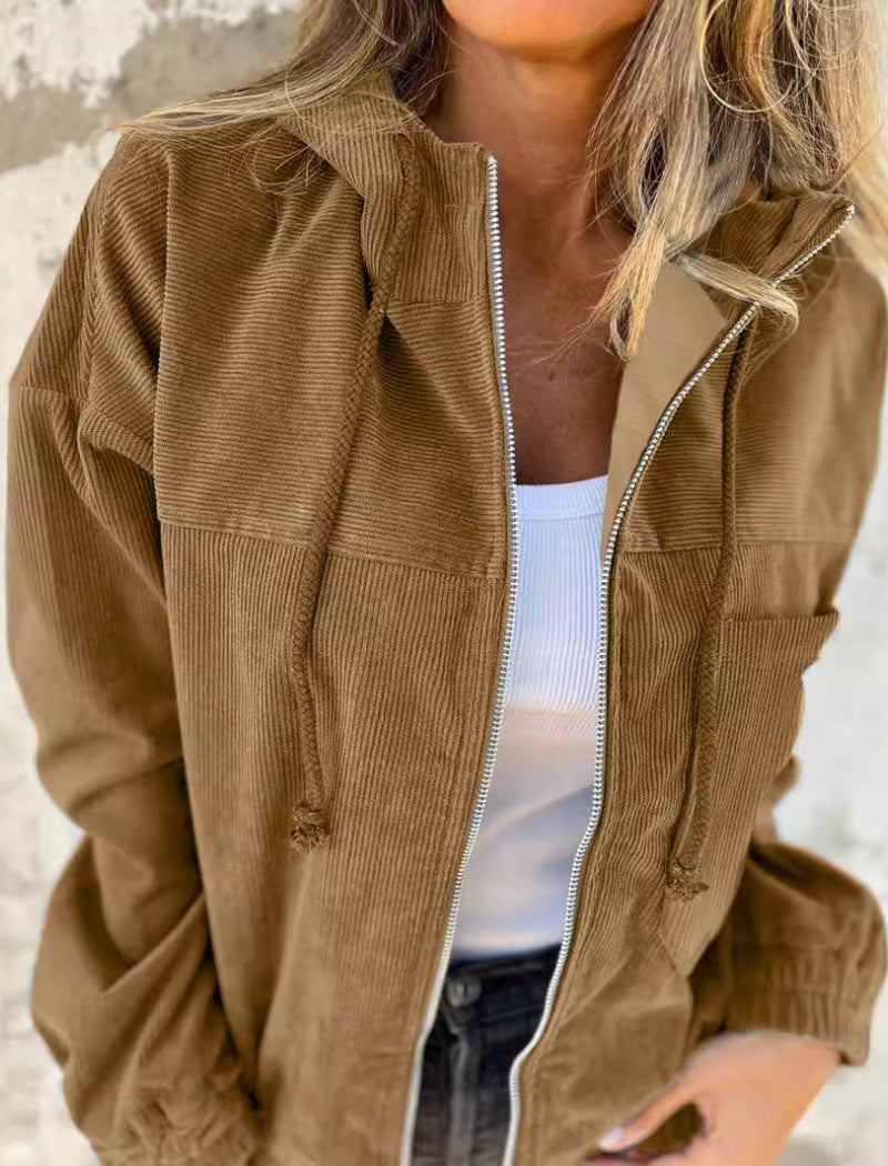 Zip-Up Casual Hoodie Jacket