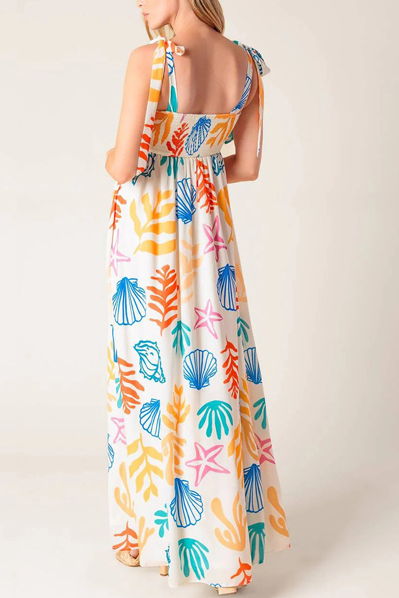 Vibrant Print Maxi Sundress
