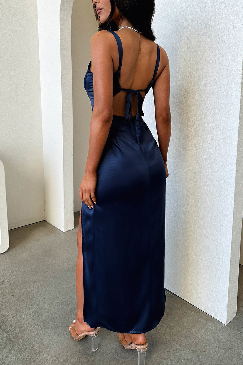 Lace Trim Sleeveless Bodycon Dress