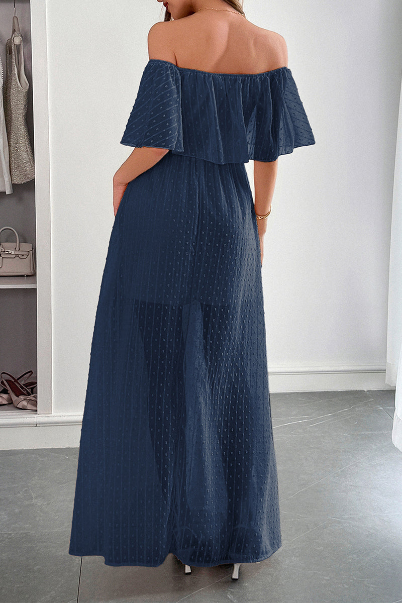Off-Shoulder Polka Dot Sundress