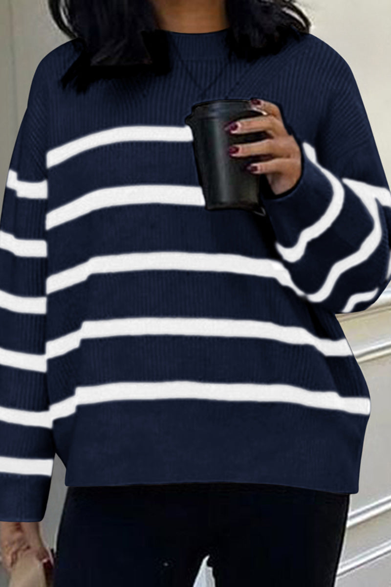 Relaxed Fit Striped Sweater