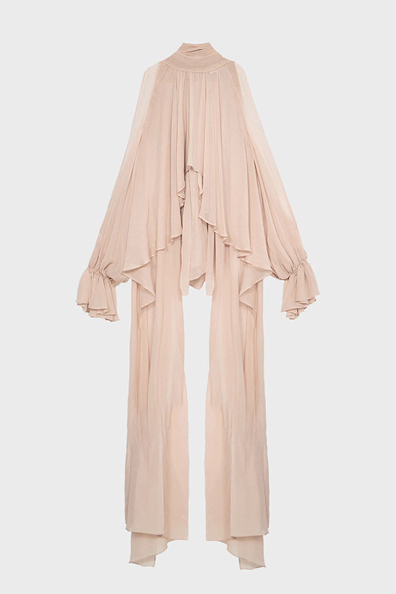 Dramatic Flowing Sleeve Blouse