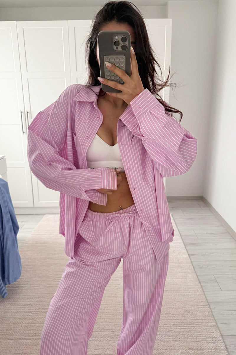 Relaxed Striped Lounge Set