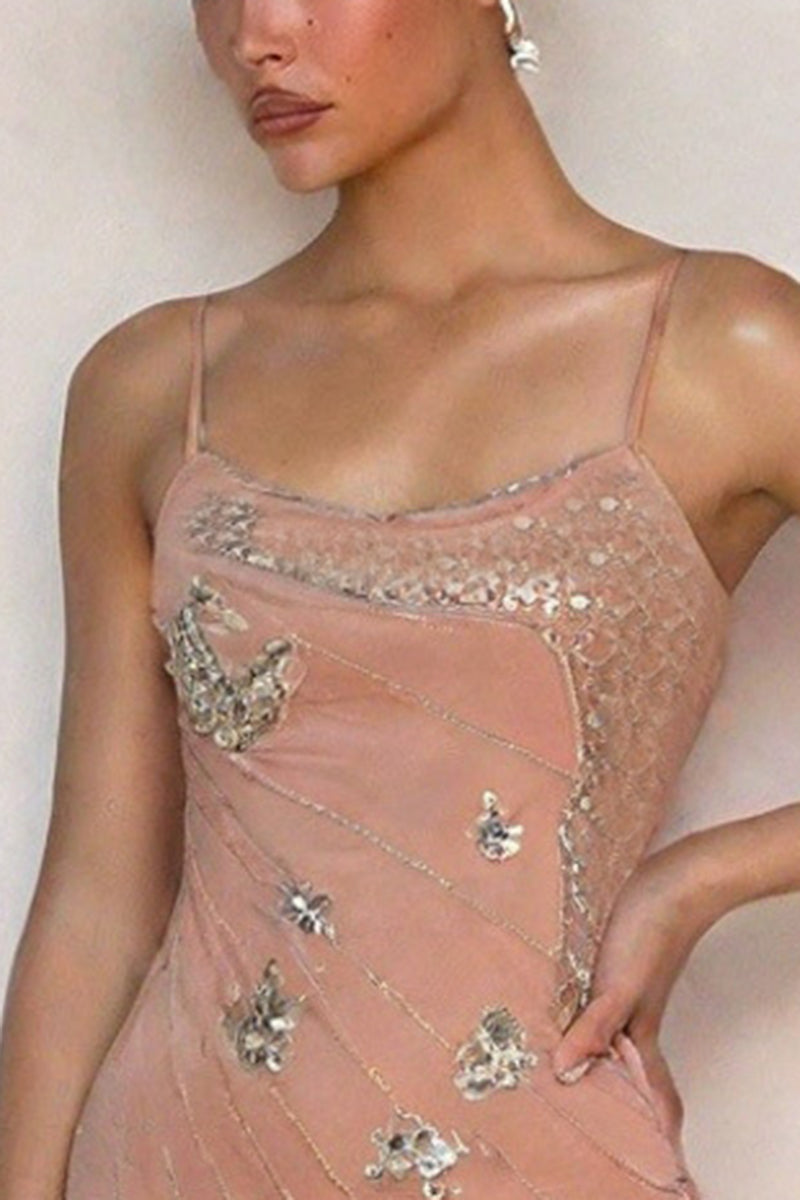 Embellished Sleeveless Tank Top
