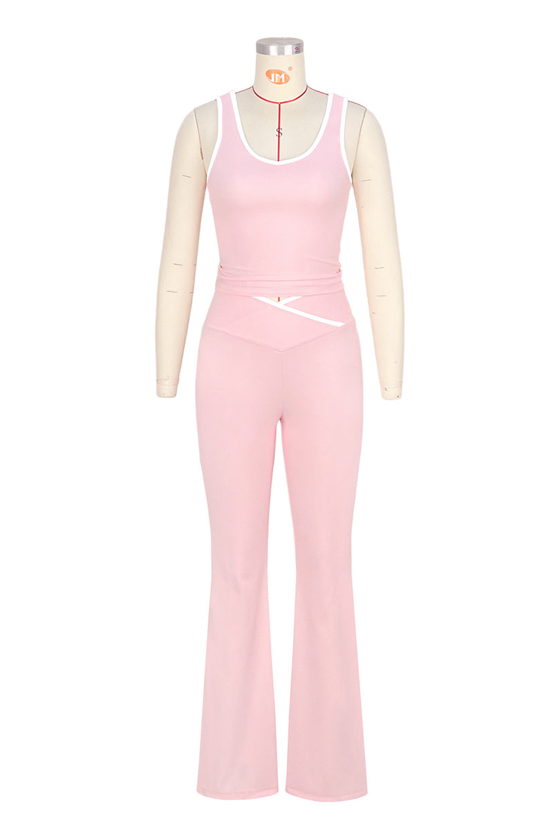 Scoop Neck Bodycon Jumpsuit