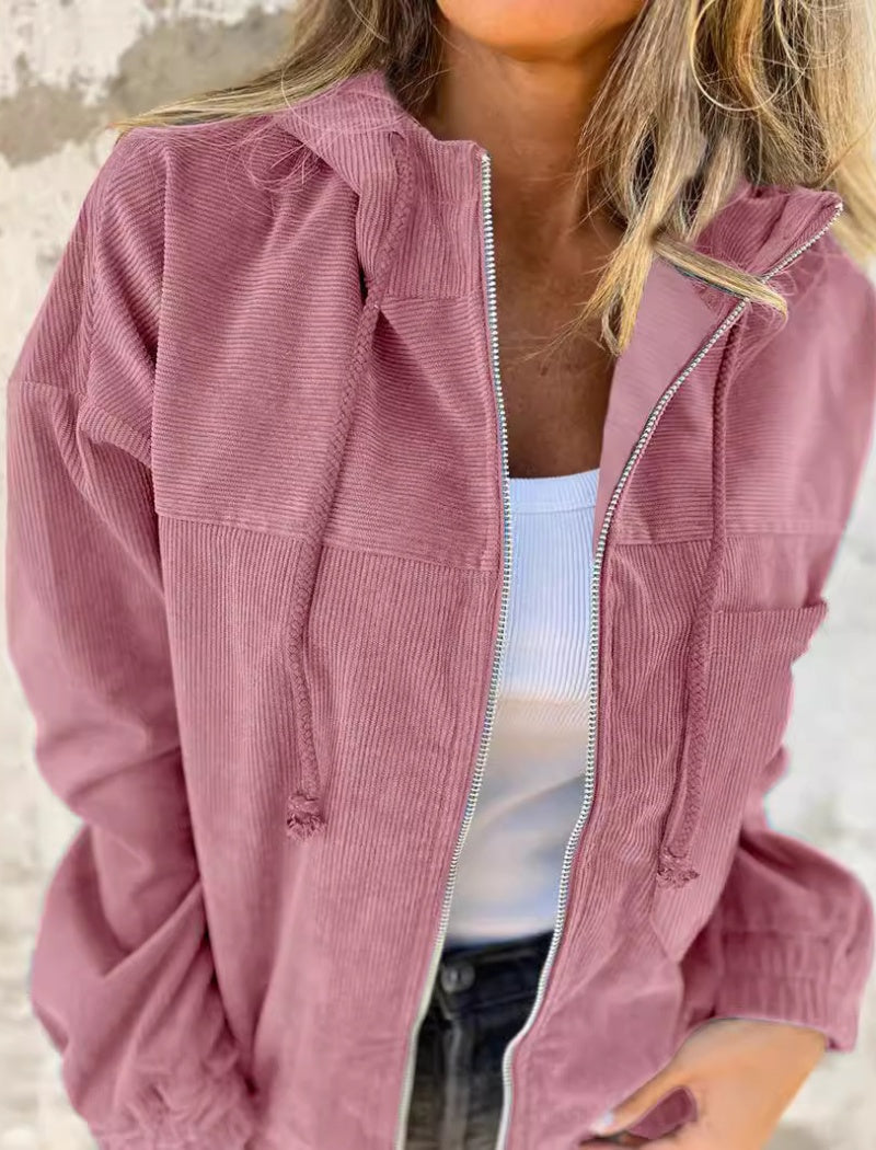 Zip-Up Casual Hoodie Jacket