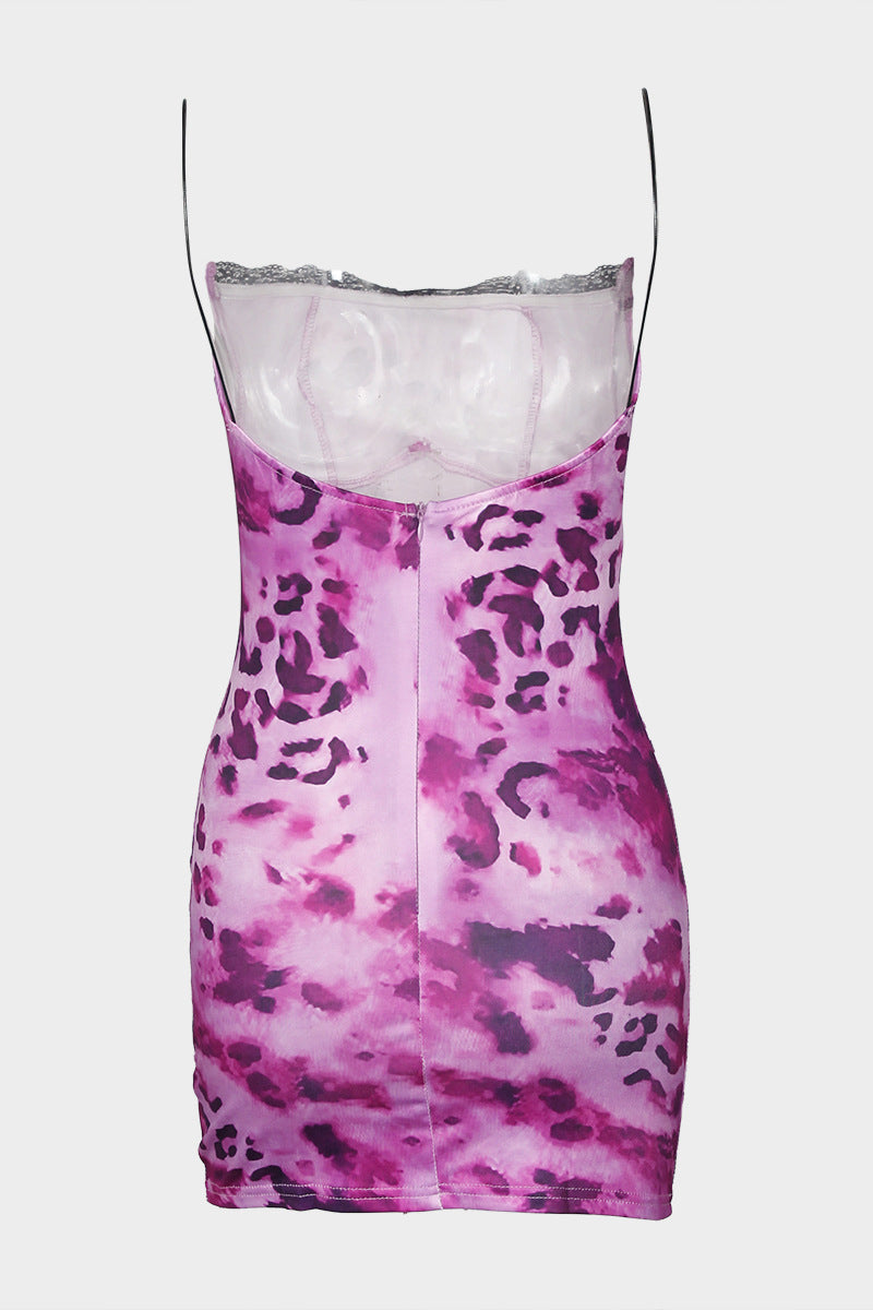 Sleek Leopard Print Sundress