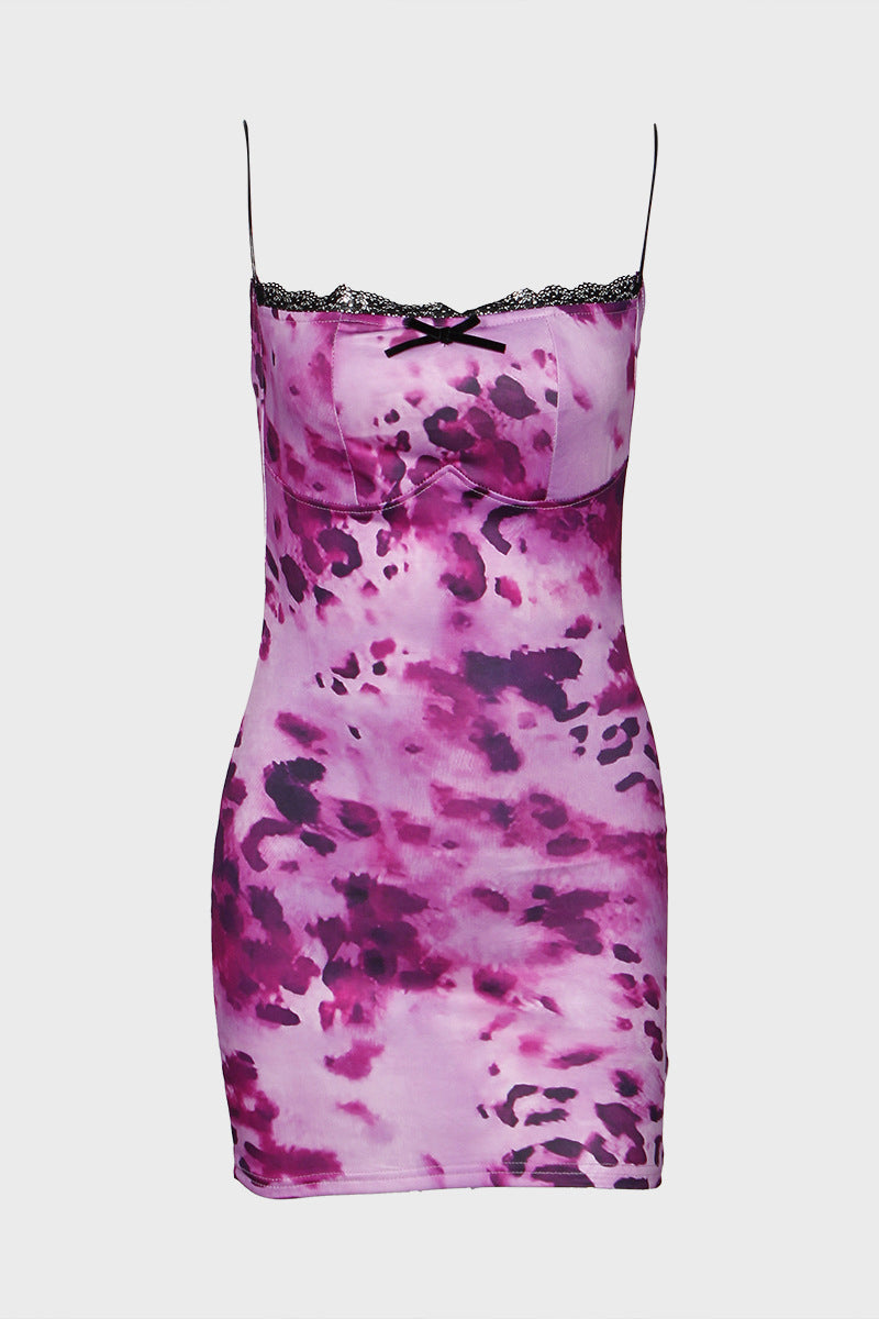 Sleek Leopard Print Sundress