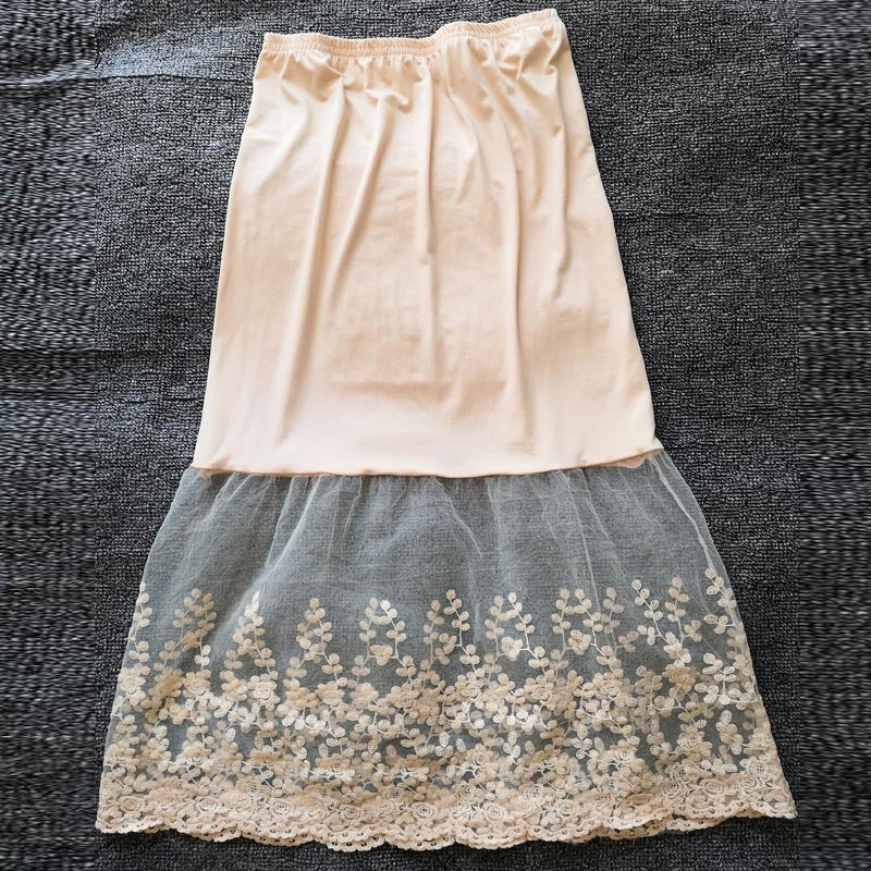 Layered Tulle Midi Skirt