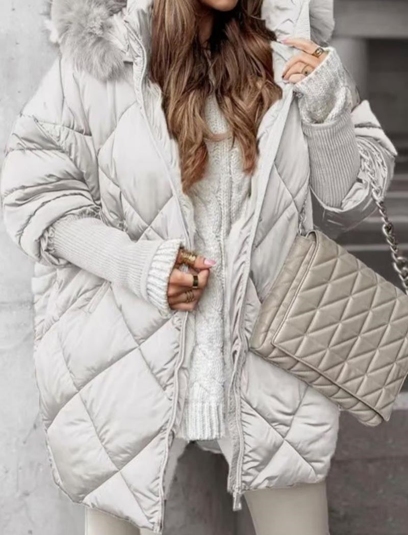 Oversized Hooded Quilted Winter Coat