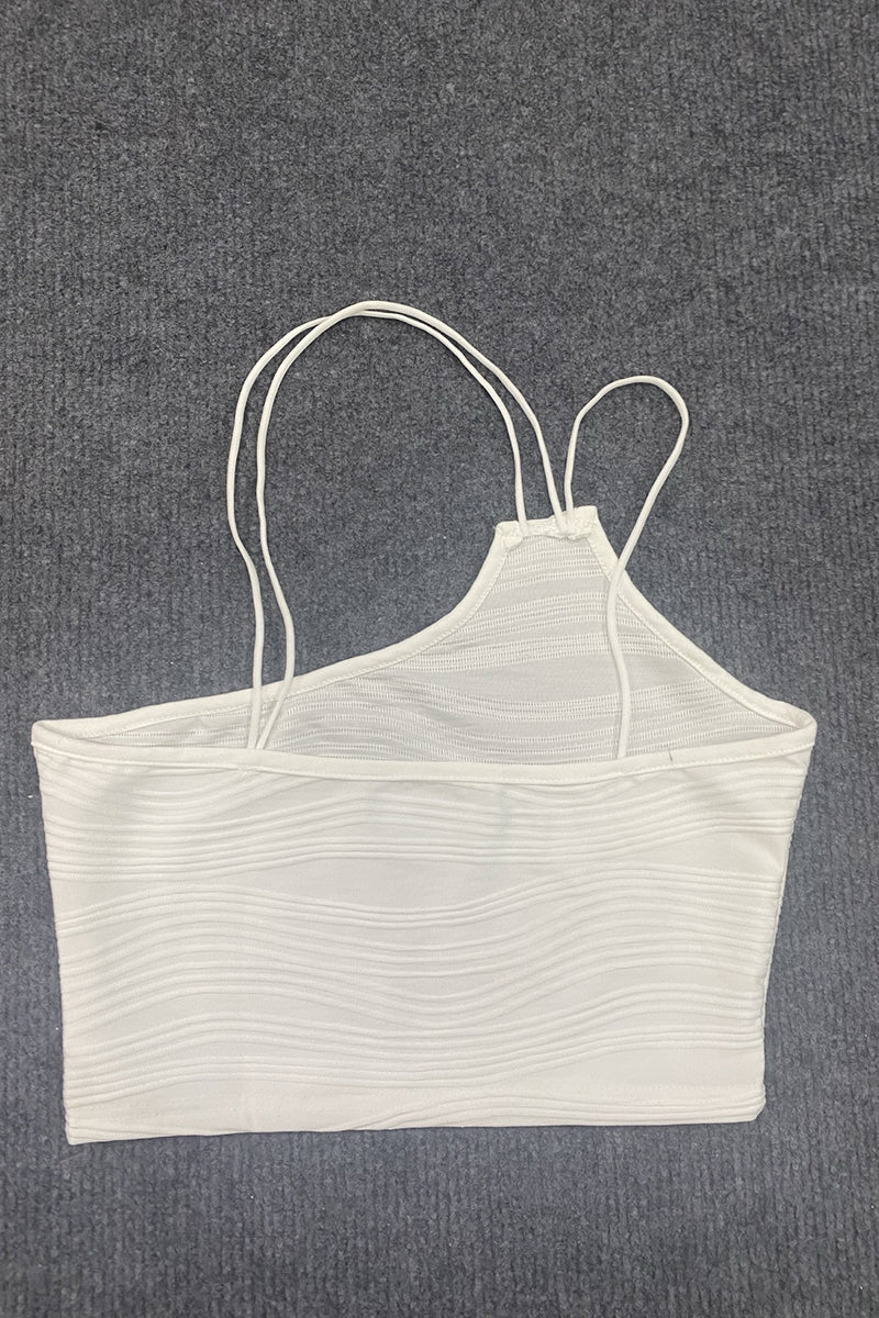 Strappy Textured Tank Top