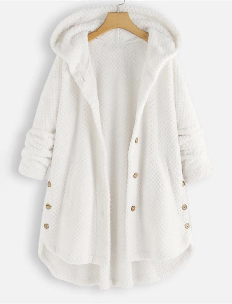 Hooded Mid-Length Reversible Coat
