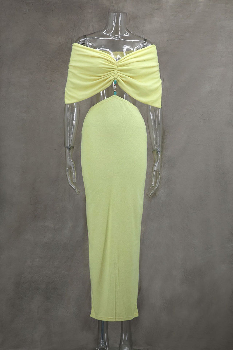 Off-Shoulder Front Twist Crop Top