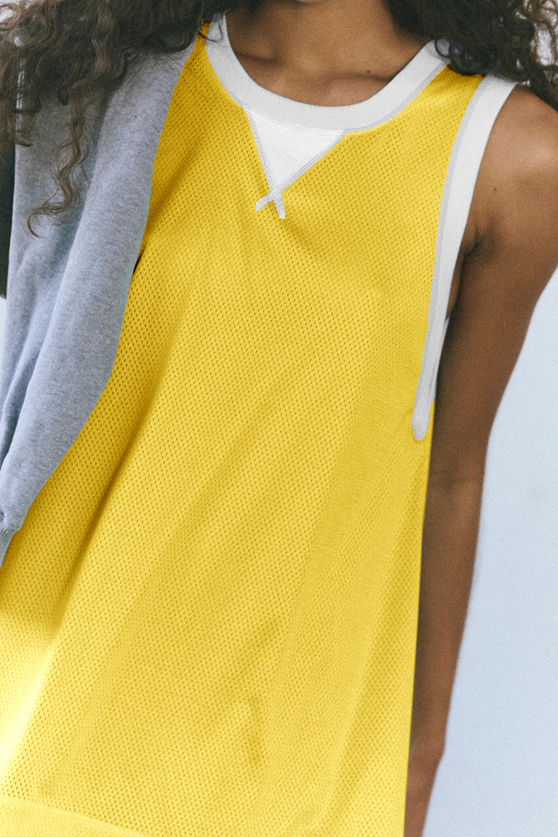 Sporty Sundress with Contrast Trim