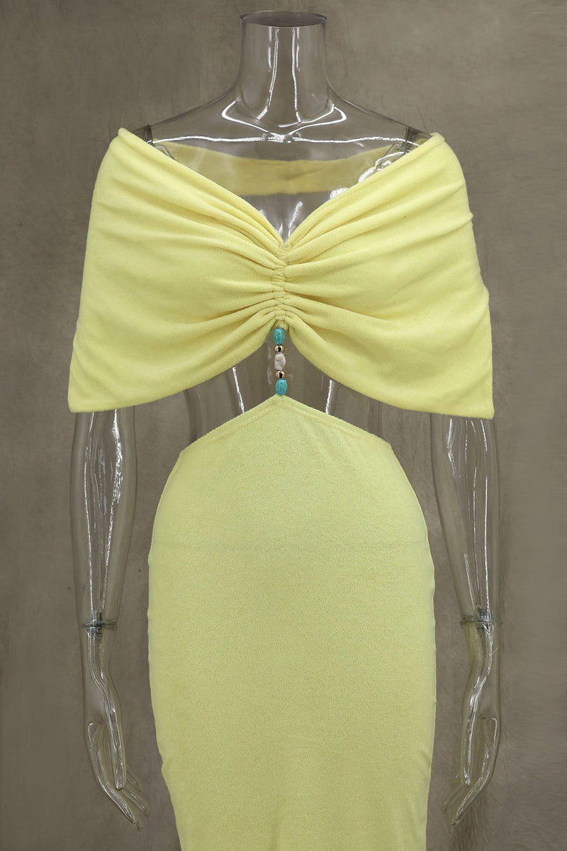 Off-Shoulder Front Twist Crop Top