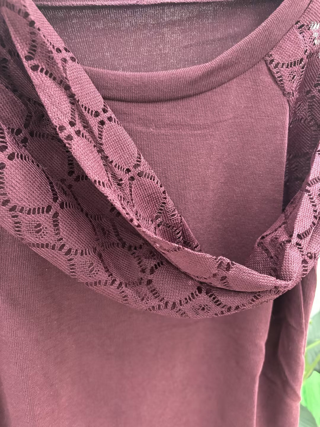 Lace Patchwork Loose Fit Long Sleeve Top