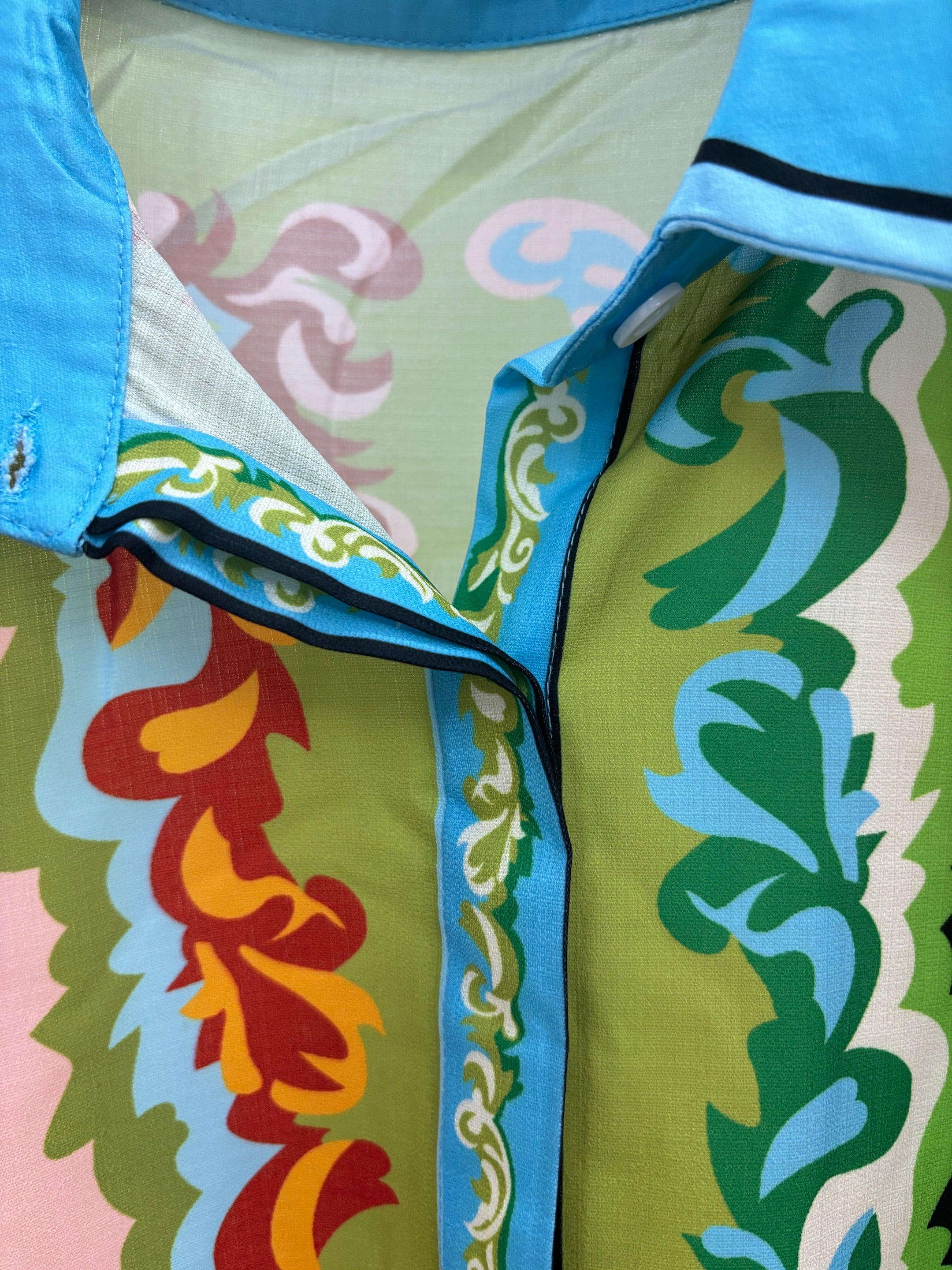 Floral Print Button-Up Shirt and Shorts Set