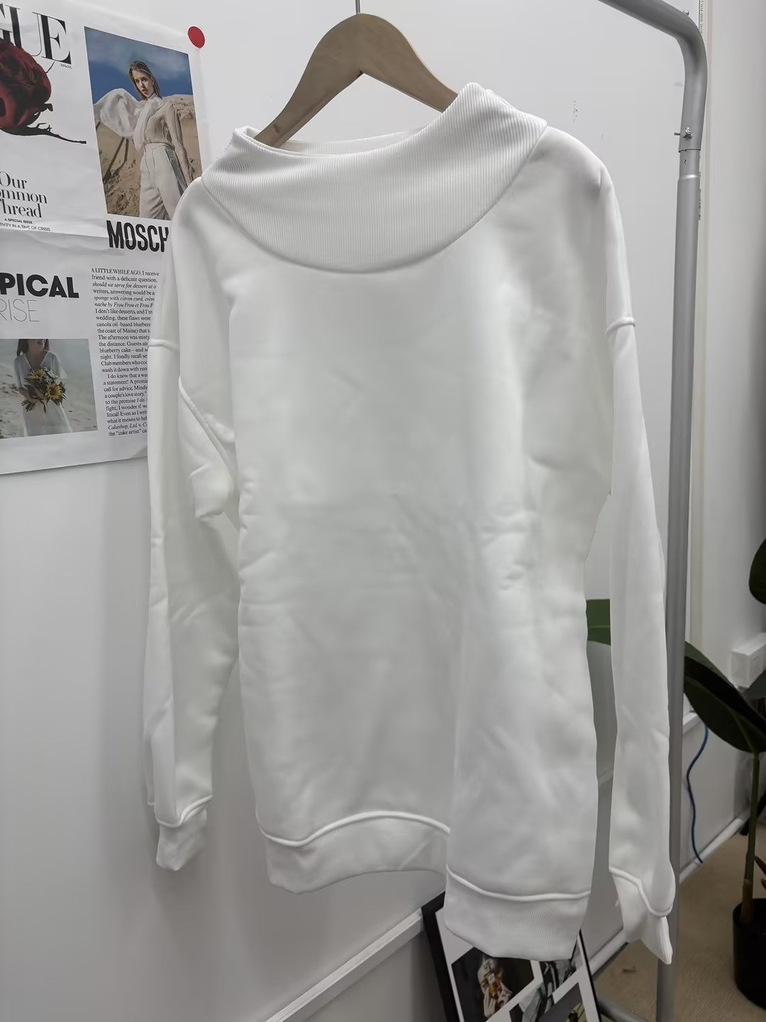 Mock Neck Oversized Pullover