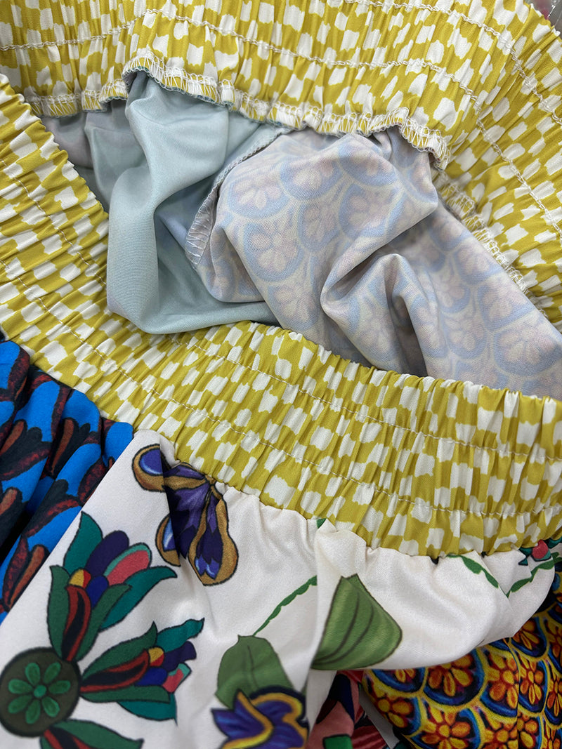 Patchwork Shirt and Pants Set