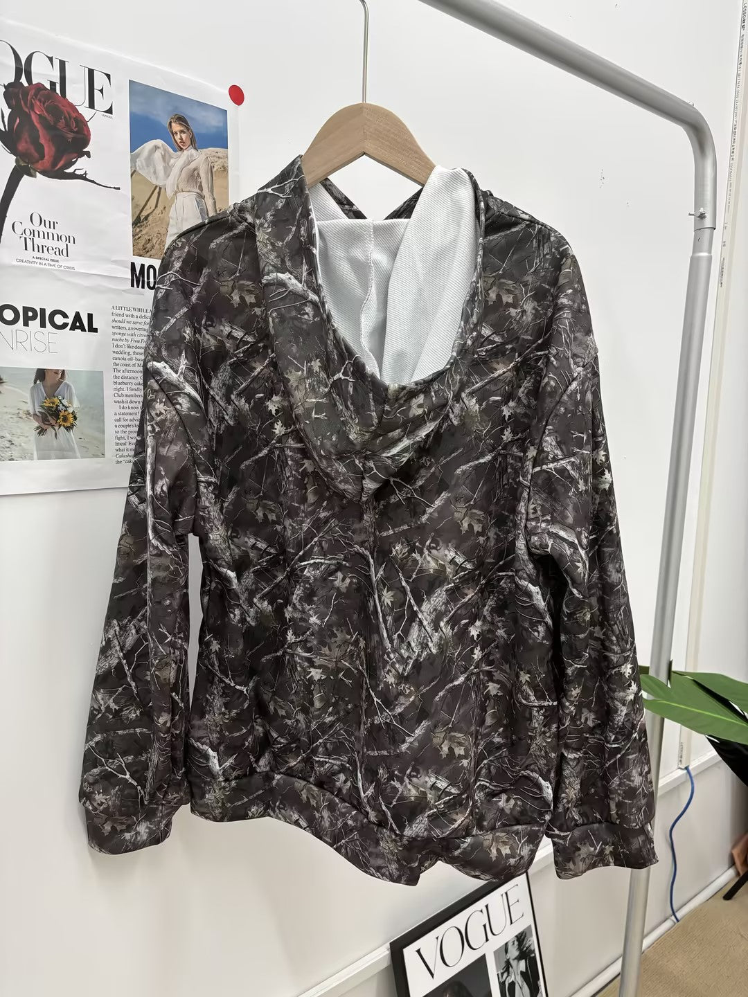 Camouflage Print Casual Hoodie