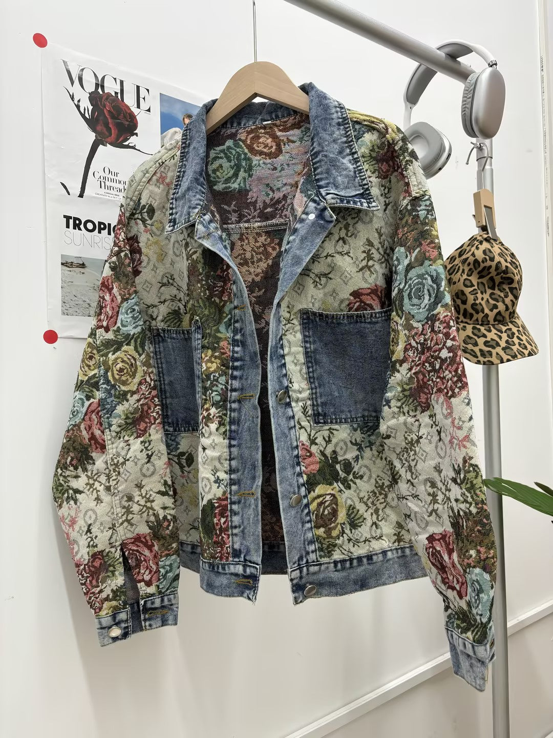 Floral Denim Jacket
