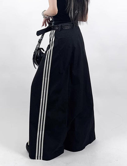 Patchwork Denim Maxi Skirt